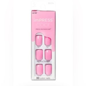 New Kiss Impress Color Fake Nails Self Care 39